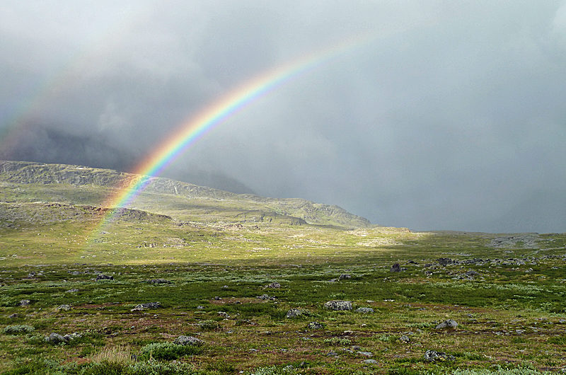 A double rainbow, one of natures phenomenon.