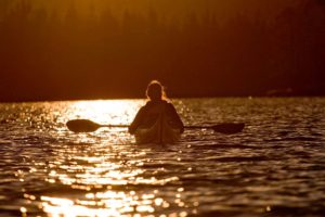 Midnight sun from the kayak is fantastic.