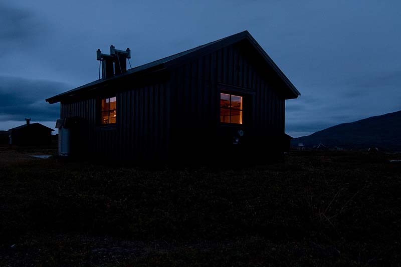 The cabin in Arasluokta.