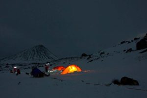 The first tent camp this week behind Slugga, Swedish Lapland.