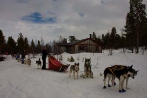 "Just arrived to Björkudden Camp and stopping for lunch.