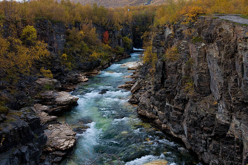 Canyon in Abisko National Park.
