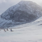 Dog teams in the center of Sarek. Picture from the expedition tour Explore Sarek National Park.
