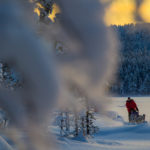 Hundspann vintertid i Jokkmokk Lappland. Bild från turen Hundspannsäventyr och norrskensnätter